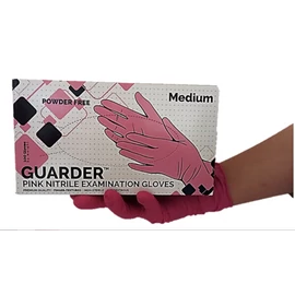 Guarder nitril pink púdermentes kesztyű