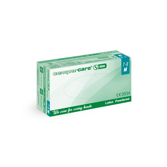 Sempercare latex púderezett kesztyű