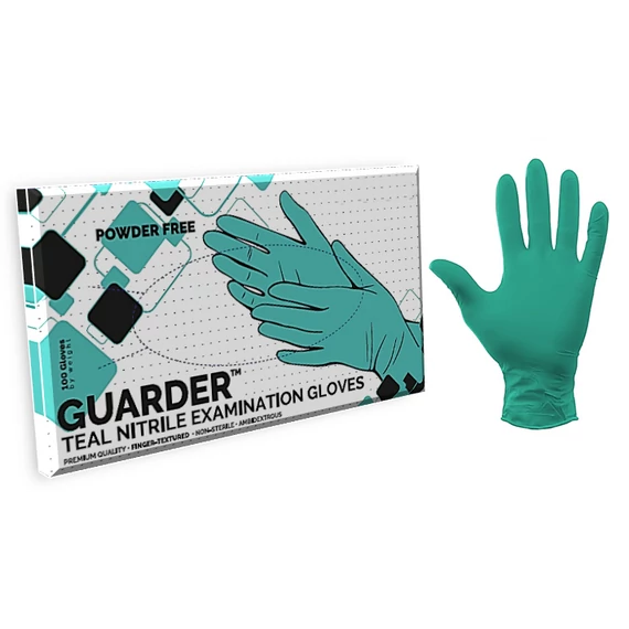Guarder nitril kékeszöld púdermentes kesztyű