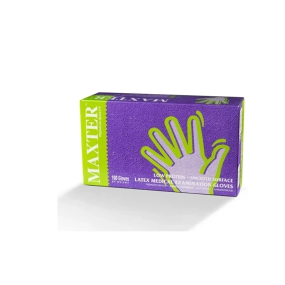 Maxter latex púderezett kesztyű